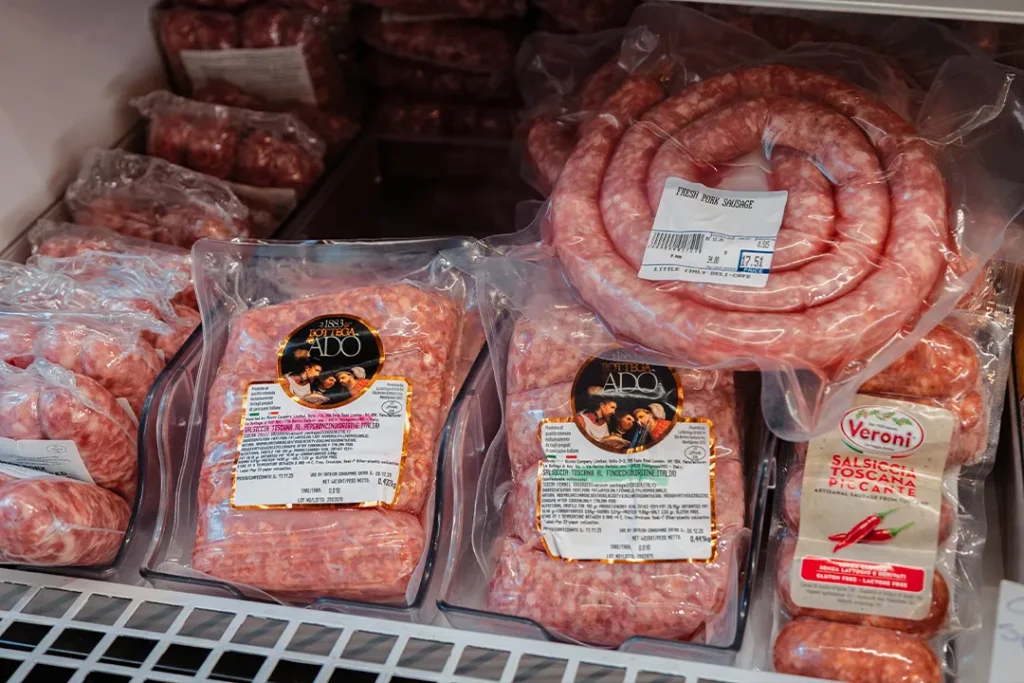 Authentic Italian sausages and speciality deli meats available at Little Italy in York